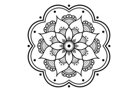 Coloriage Mandala10 – 10doigts.fr